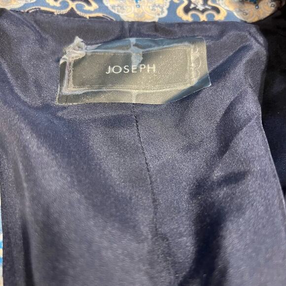 JOSEPH Deauville Printed Silk Blazer Women’s Size 40 (US 8) Luxury $795 Royal - Picture 6 of 9